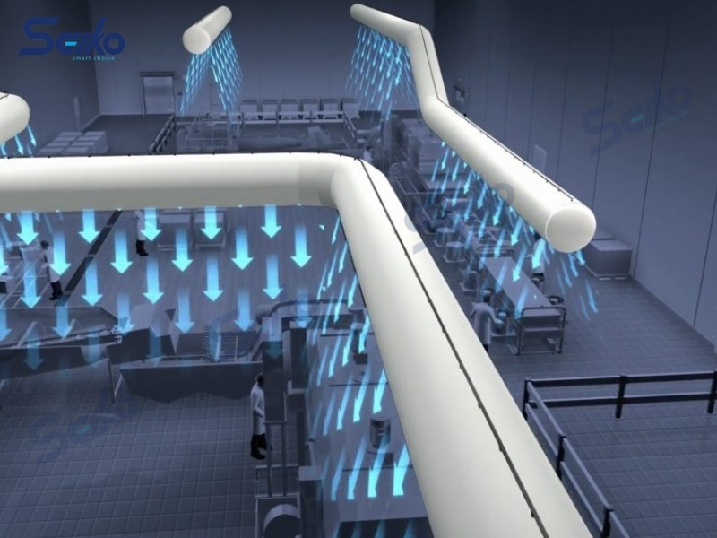 Hệ thống ống gió (Ducting) và khung màng lọc