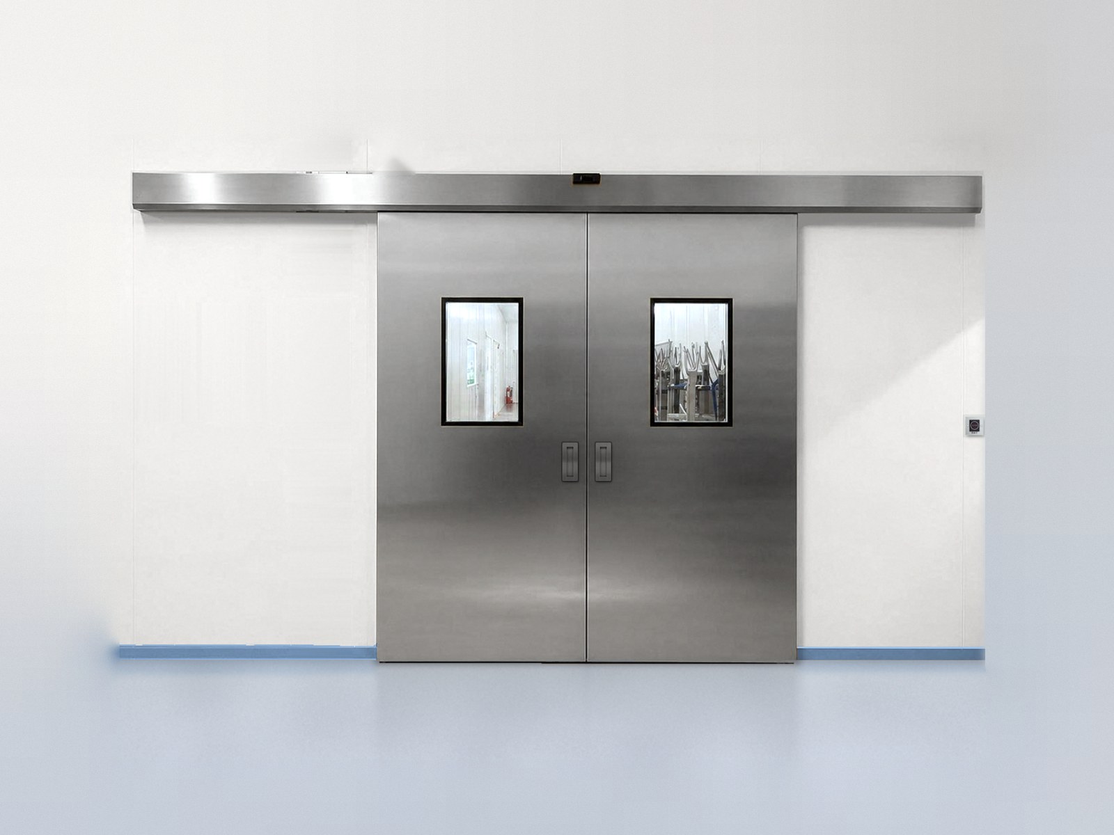 Cửa trượt tự động inox 2 cánh SK-T02B